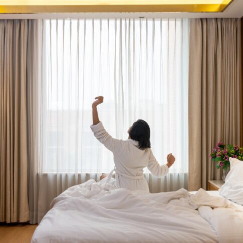 Room with a model at Hotel Nirvana, Ludhiana, Punjab.
