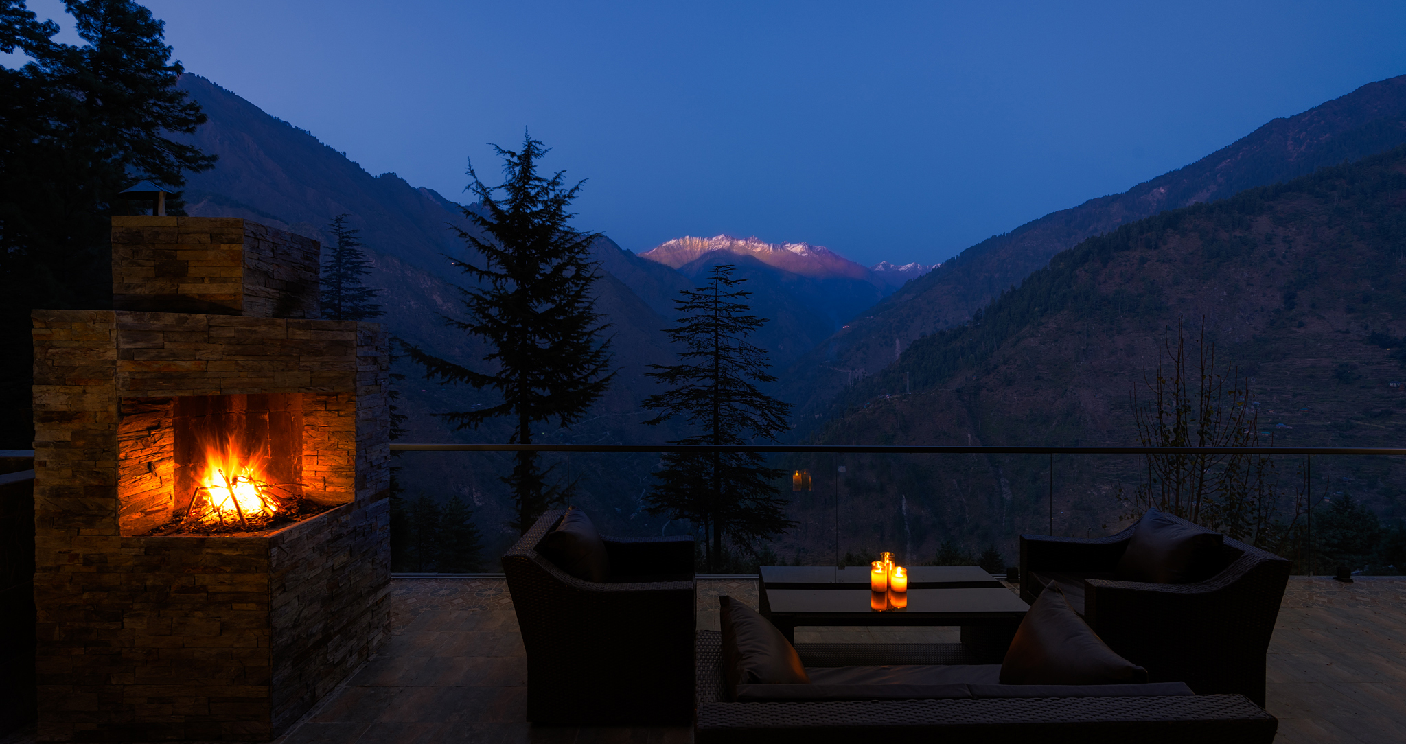 Twilight at The Hill Station, Tirthan Valley, Himachal Pradesh