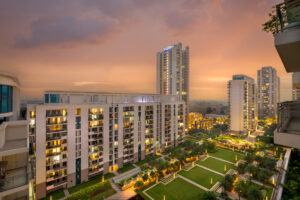 Sunset at DLF Ultima, Gurugram.